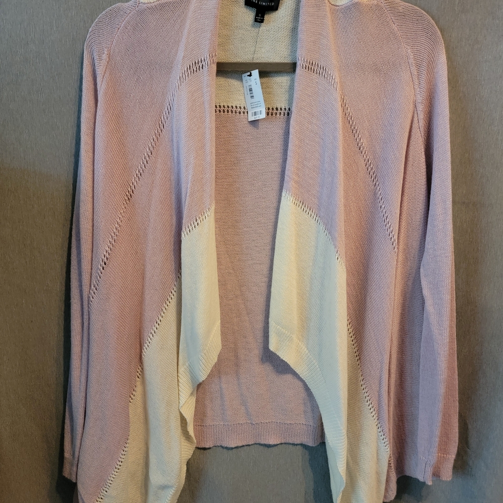 Women's Pink and Cream Sweater